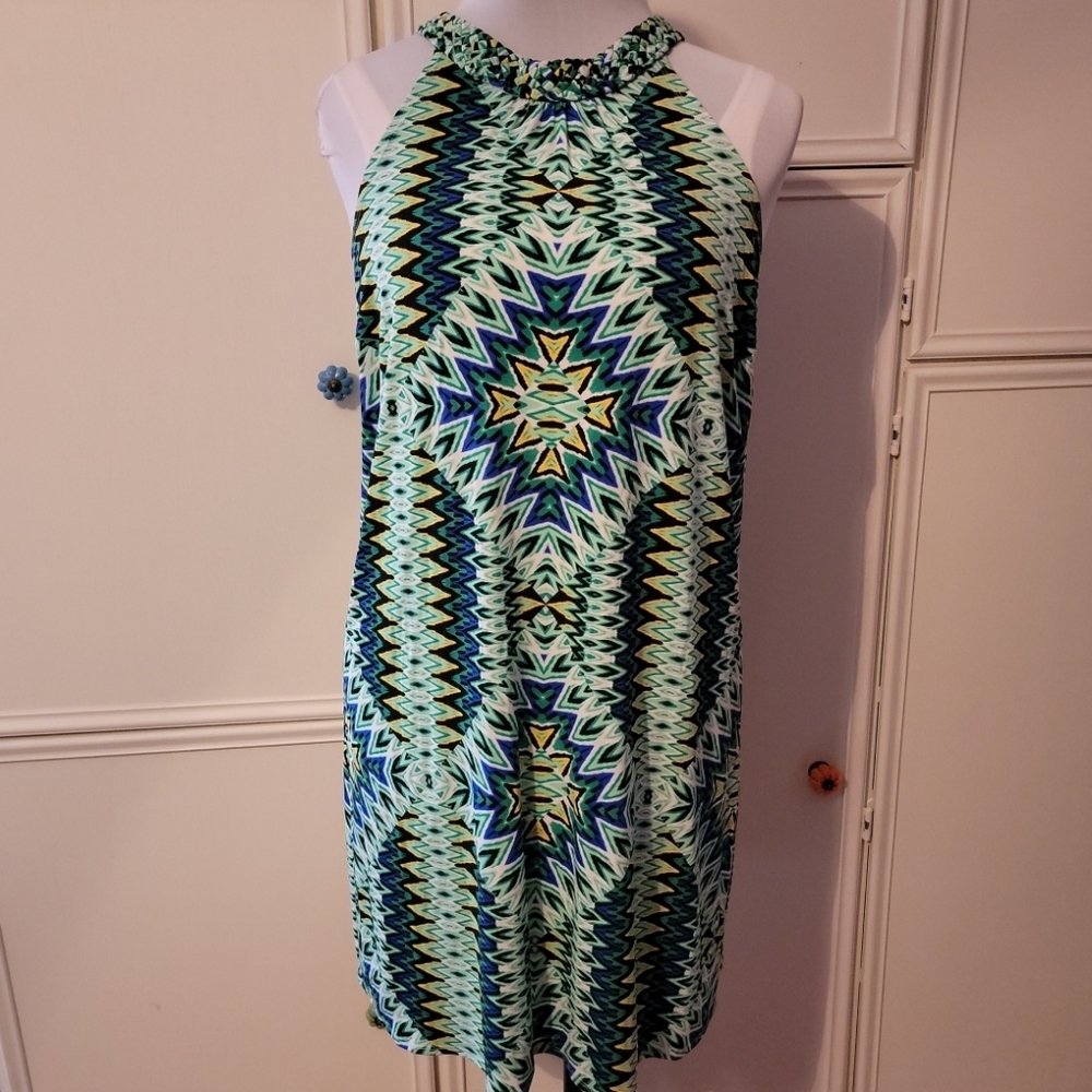 Laundry by Design Print Halter Mini Dress